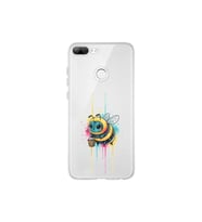 Honor 9 Lite ile uyumlu Splash arı tasarımlı şeffaf silikon kılıf