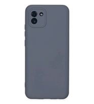 Galaxy A03 Kılıf Nano içi Kadife Silikon - Gri