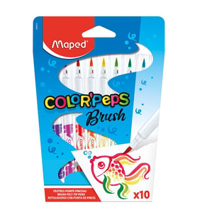 Maped Color'Peps Brush Keçeli Kalem 10 Renk 848010
