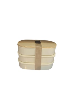 Bambu Kapaklı Lunch Box 3'lü