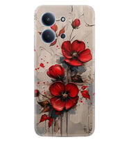 Xiaomi Redmi 15C Kılıf Boutique Baskılı Resimli Kırmızı Çiçek Pcode -098