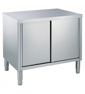 Electrolux Professional Dolaplı Çalışma Tezgahı, 1 Ara Raflı, 2 Kayar Kapılı, (4 Ayaklı) - 1200mm TN1200EN