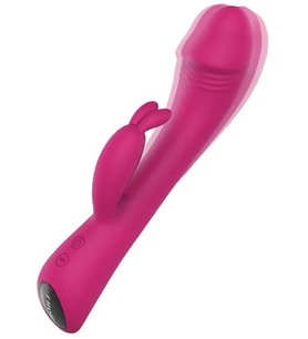 Ultra Güçlü Şarjlı Titreşimli Tavşan Vibratör 22 cm