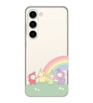 Samsung Galaxy S23 Uyumlu Teletubbies Desenli Şeffaf Telefon Kılıfı