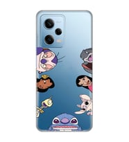 Redmi Note 12 Pro 5G Uyumlu Stitch Tüm Karakterler Tasarımlı Şeffaf Telefon Kılıfı
