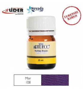 ARTDECO KUMAŞ BOYASI 25ML MOR 10 A - 108 Ücretsiz Kargo