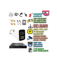XMPro 1 KAMERALI 6 WARM LEDLİ 5MP 3.6 SONY LENS GECE RENKLİ GÖSTEREN METAL KASA GÜVENLİK KAMERA SETİ