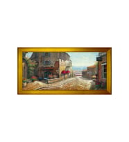 Manzara Temalı Kanvas Tablo 50 x 70 cm Gold Çerçeve