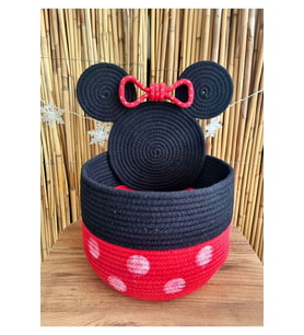 Mickey El Yapımı Tress Oyuncak Sepeti,düzenleyici, Çok Amaçlı Sepet