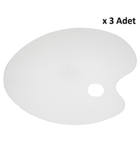 Bigpoint Sanatsal Oval Palet 43 cm x 3 Adet