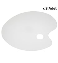 Bigpoint Sanatsal Oval Palet 43 cm x 3 Adet