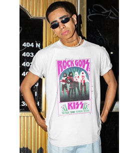 Rock Metal Gods Efsane Müzik Grubu Kiss Baskılı Unisex Oversize Tişört