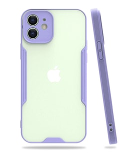 Durukar® iPhone 12 Kılıf Platin Silikon - Lila