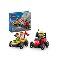 LEGO ®City Pizza Arabası İtfaiye Kamyonuna Karşı Yarış Arabası Paketi 60458- 5 Yaş ve Üzeri Seti(70P)