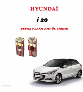 HYUNDAİ İ20 PLAKA AMPÜL SET BEYAZ ARIZA IŞIĞI YAKMAZ(CANBUS)