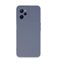 Realme C35 Kılıf Nano İçi Kadife Silikon - Gri