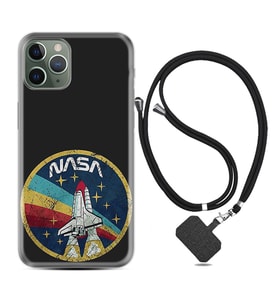 Apple iPhone 11 12 13 14 Pro Max Kılıf Boyun Askılı Silikon Nasa 1326