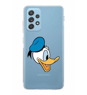 Samsung Galaxy A52  Kamera Korumalı  Kapak Donald Duck Tasarımlı  Şeffaf Kılıf