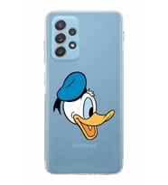 Samsung Galaxy A52  Kamera Korumalı  Kapak Donald Duck Tasarımlı  Şeffaf Kılıf