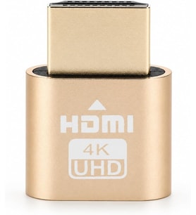 PrimeX PX-5245 HDMI Dummy Plug 4K UHD Sanal Monitör Emülatörü, HDMI Ekran Kartı Dummy Adaptör, Mining Rig, Bitcoin, Headless PC ve Uzaktan Erişim İçin Monitör Taklit Aparatı