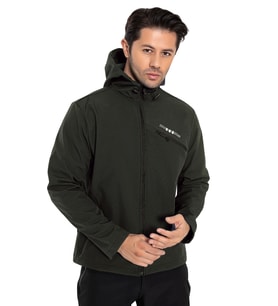 Crozwise Haki Erkek Su Geçirmez Softshell Outdoor Mont / Ceket - 5036-04