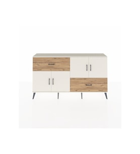 Arges Konsol 3 Raflı 2 Çekmeceli 4 Kapaklı 176x30x99 Aytaşı-Aytaşı/Çam