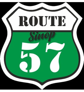 57 Sinop Sticker 10x10 cmRenkli Sticker