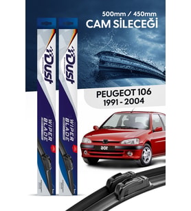 Peugeot 106 hatchback Silecek Takımı 1991-2004 Uyumlu 500MM/450MM