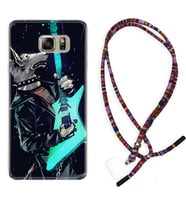Samsung S7 Edge S20 Fe Plus Ultra S21 S22 Kılıf Boyun Asklı Rasta Silikon Dog Guitar 1789