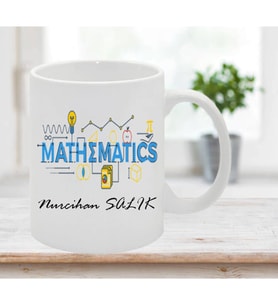Matematik Öğretmenine Özel Öğretmenler Günü Hediyesi Kişiye Özel Kupa Bardak