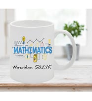 Matematik Öğretmenine Özel Öğretmenler Günü Hediyesi Kişiye Özel Kupa Bardak