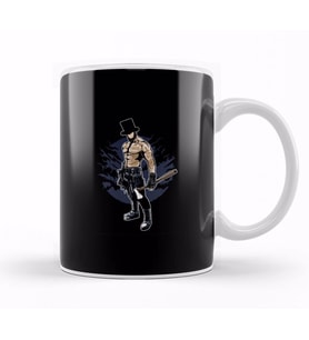 Abraham Lincoln Tattoo Work Belt Kupa Bardak Porselen