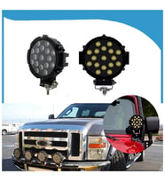 Off Road Sis Lambası 17 Ledli 51 Watt Siyah 4x4 Yayıcı Sis Farı