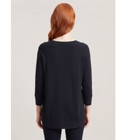 Kadın Siyah Oversize Triko Viskoz Bluz