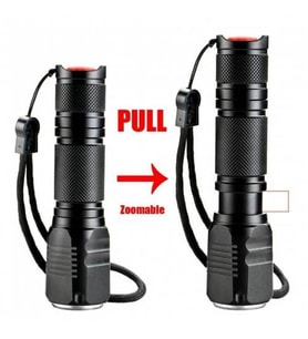 F.B.I F-82 T6 Led Zoomlu 2000 LM Yüksek Işık Şarjlı El Feneri