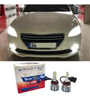 Peugeot 301 Led Xenon Kısa Far Ampulü H7 Duo Yeni Seri Beyaz 2012-2017