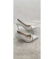 ÇİĞDEM BEYAZ ÖNÜ TAŞLI STİLETTO (BY STL S1A) - BEYAZ - 40 - ST02589-13116