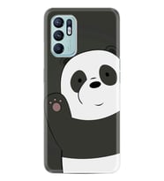 Oppo Reno 6 Kılıf Silikon Desen Özel Seri Hello Panda 1709