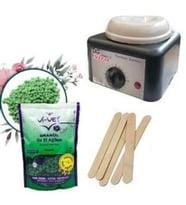 Sira Sir Ağda Isıtıcı Makine + Vi-Vet Granül Boncuk Ağda 250 G + Spatula x 5