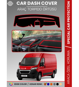 PEUGEOT BOXER (2017-2021) Torpido Örtüsü Panel Koruma Torpido Koruma Tam Uyum Kaymaz Özel Kesim