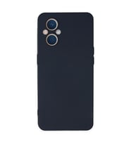 Oppo Reno 7 Lite Kılıf Nano İçi Kadife Silikon - Lacivert