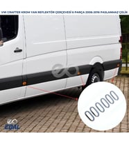 VW Crafter Krom Yan Reflektör Çerçevesi 6 prç. 2006-2016