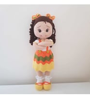 Kurdelalı Bebek Amigurumi Organik Oyuncak