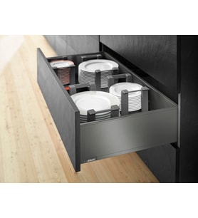 Blum Legrabox Pure C Yüksek Yanak 50 Cm. Tip-On Blumotion Orion Gri Antrasit