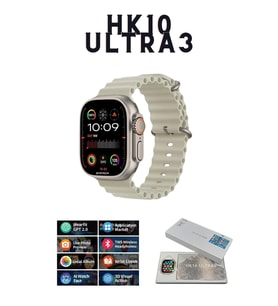 Smart Watch 10 Ultra Series HK10 Ultra 3 Amolede Ekran Galeri/ChatGPT 2 GB Depolama Akıllı Saat (Gri)