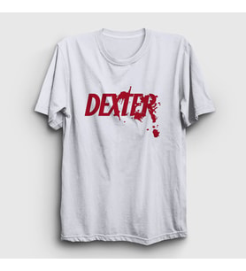 Presmono Unisex Beyaz Logo Dexter T-Shirt 188628tt (Beyaz)