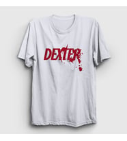 Presmono Unisex Beyaz Logo Dexter T-Shirt 188628tt (Beyaz)