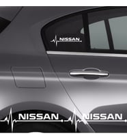 Nissan İçin Uyumlu Aksesuar Oto Ritim Sticker 2 Adet 20*9 Cm