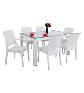 Mandella Elit Rattan 90x150 2 Elit Koltuk 4 Elit Sandalye Camlı Masa Takımı Beya
