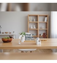 ofis isimliği masa isimliği modern masa isimliği